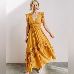 Baltic Born Jasmine Ruffle Maxi Dress Large
